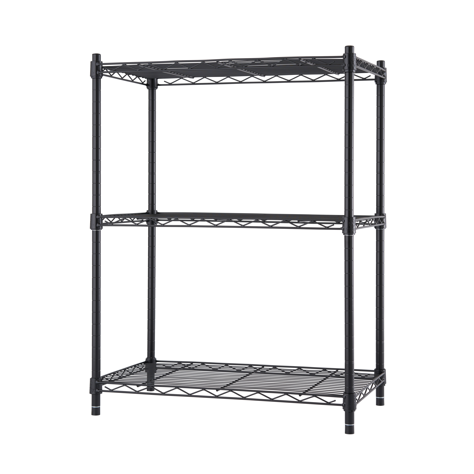 TRINITY 3-Shelf Pantry Wire Shelving Rack, 23in. x 13in. x 30in., Model# NTBTGBK-0963